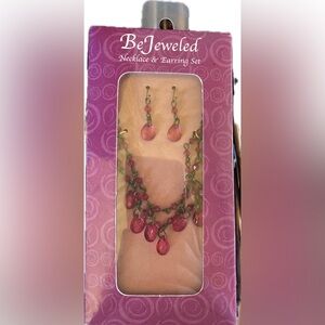 Bejeweled Necklace and Earring Set